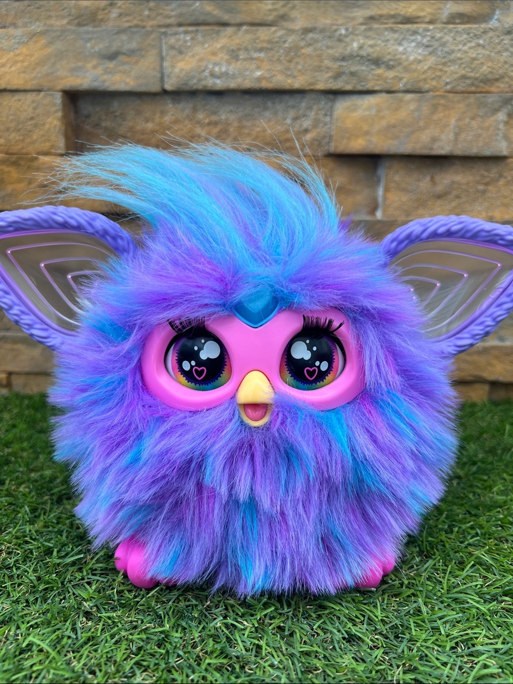 Hasbro Furby Purple Interactive Plush Toy, Electronic, English Version, Ages 6+